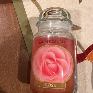 Yankee Candle Rose Jar candle- 22oz. 7” RARE